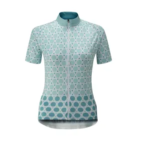 Chapeau! Madeleine Geo Polka Women Jersey - Surf Blue
