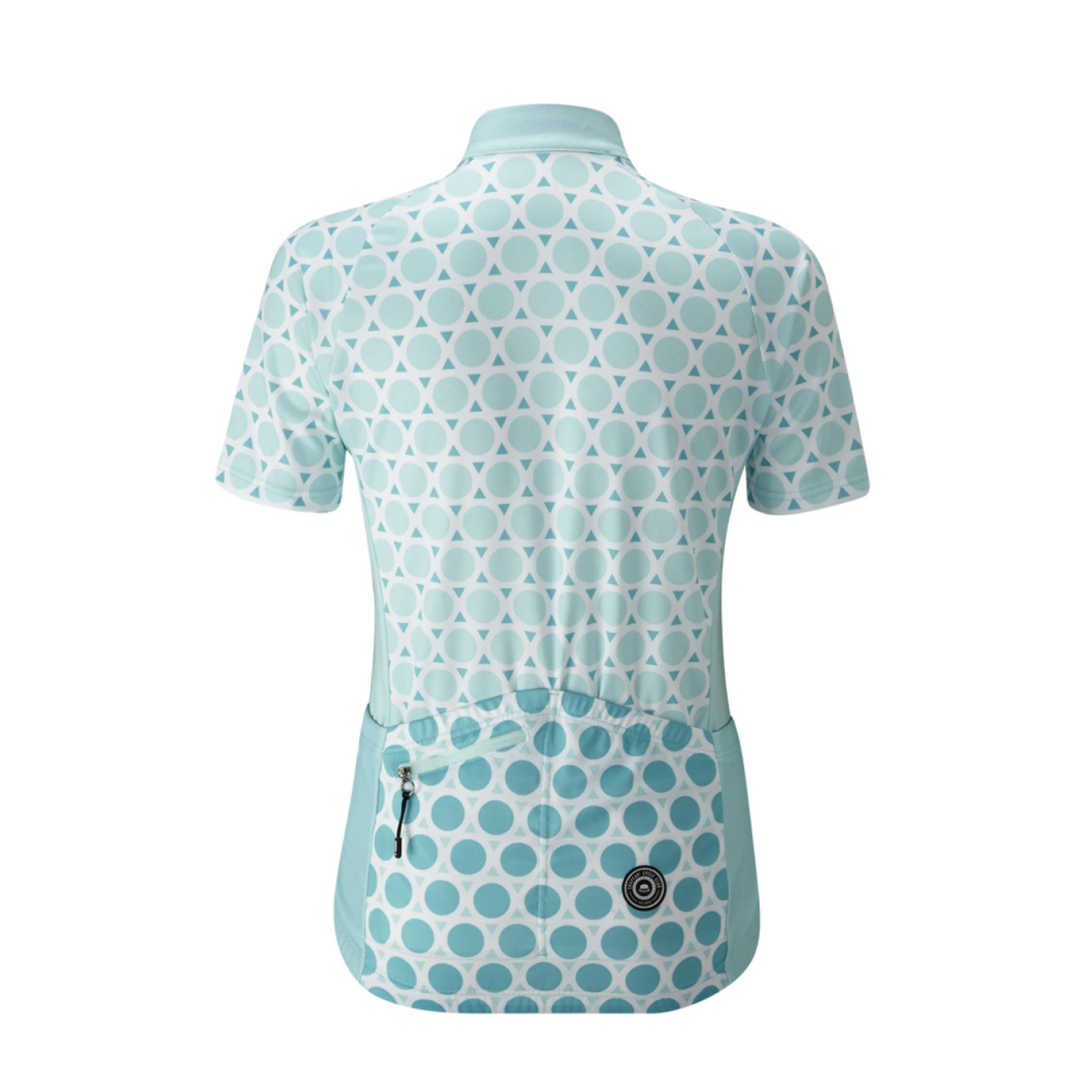 Chapeau! Madeleine Geo Polka Women Jersey - Surf Blue