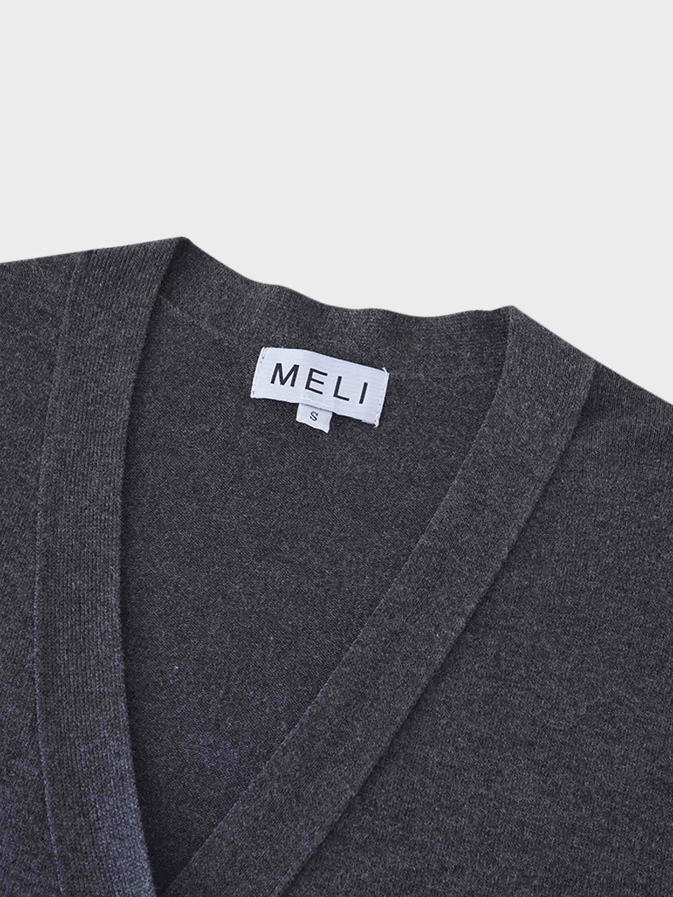 Duster Cardigan 50"-Charcoal Grey