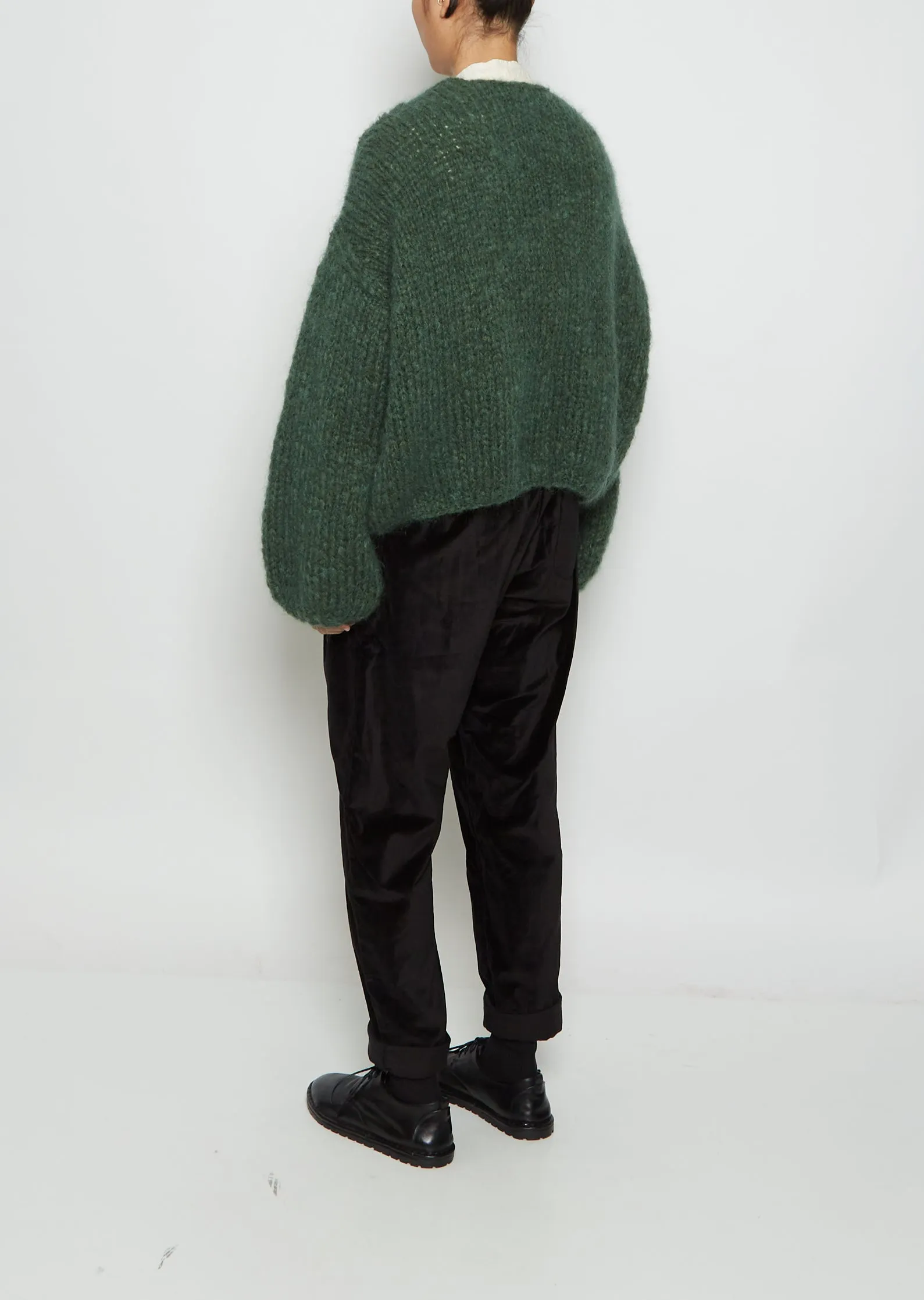 Mohair Cardigan — Green