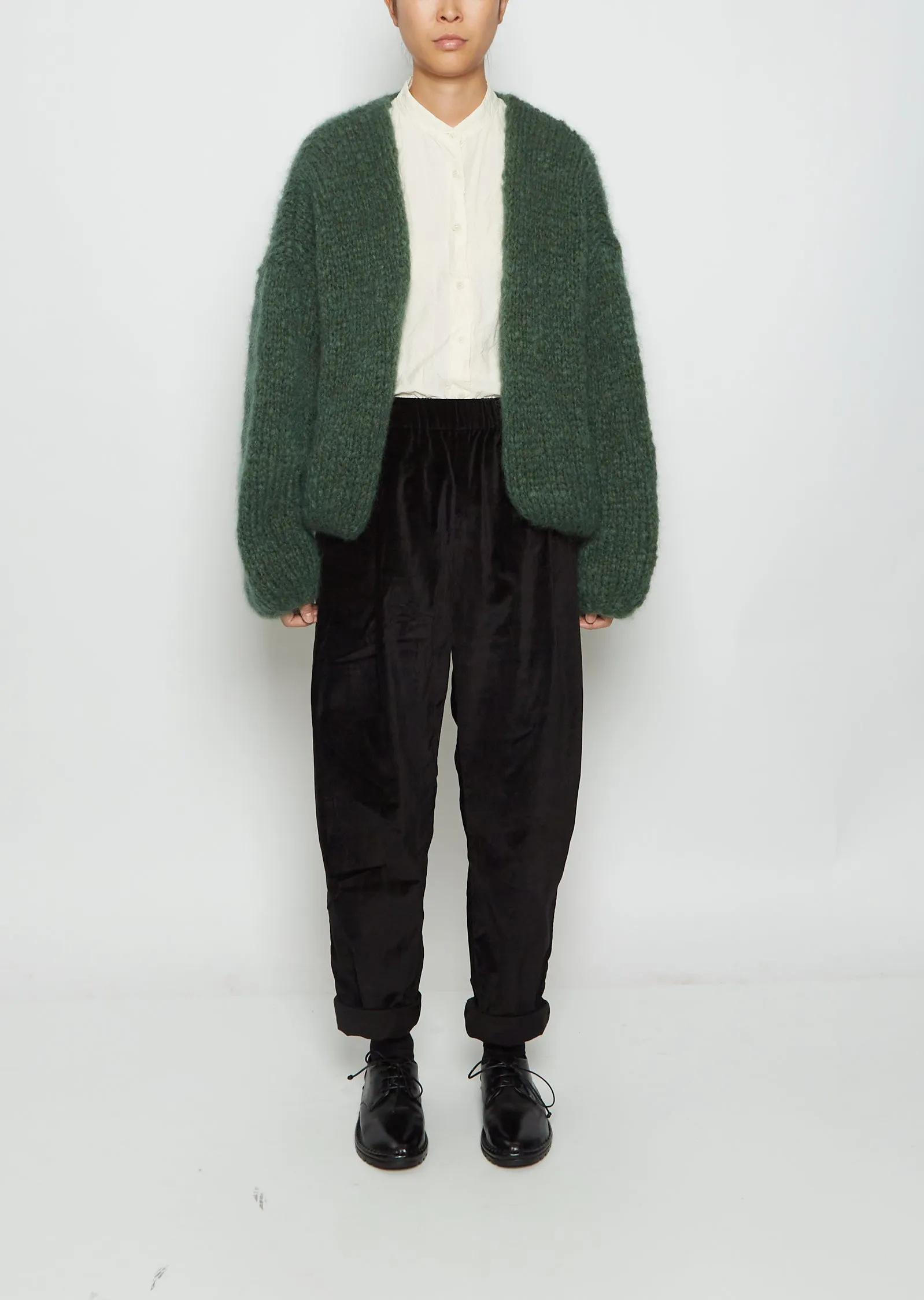 Mohair Cardigan — Green