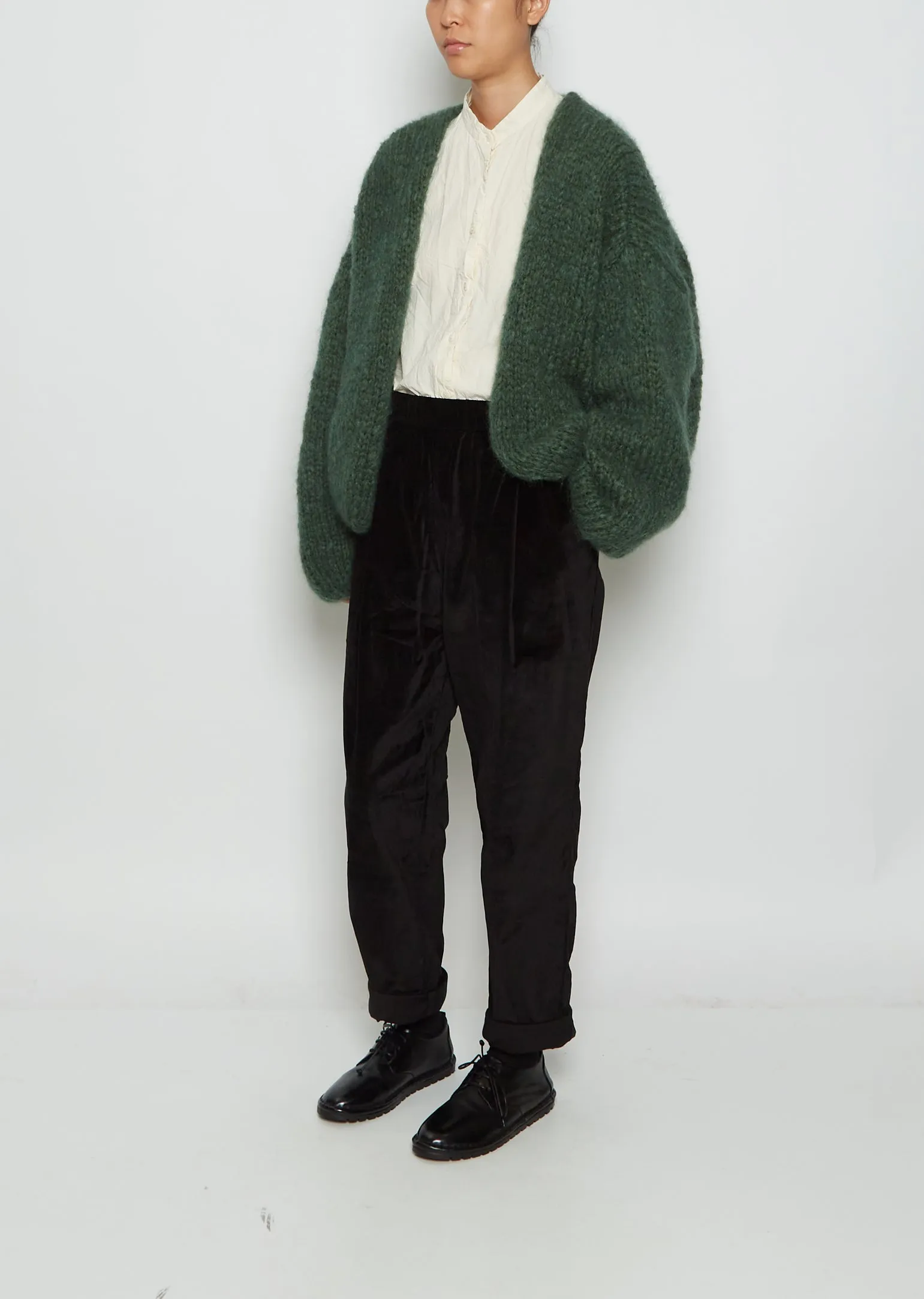 Mohair Cardigan — Green