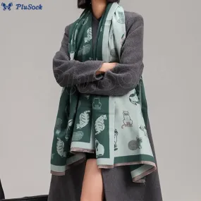 Stylish Cat Soft Blanket Scarf