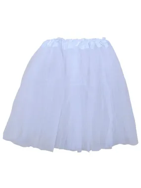 White Tutu Skirt for Adult - Women's Size 3-Layer Basic Ballet Costume Dance Tutus